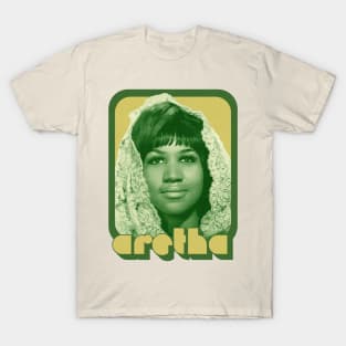 Aretha Franklin / Original 70s Style Retro Design T-Shirt